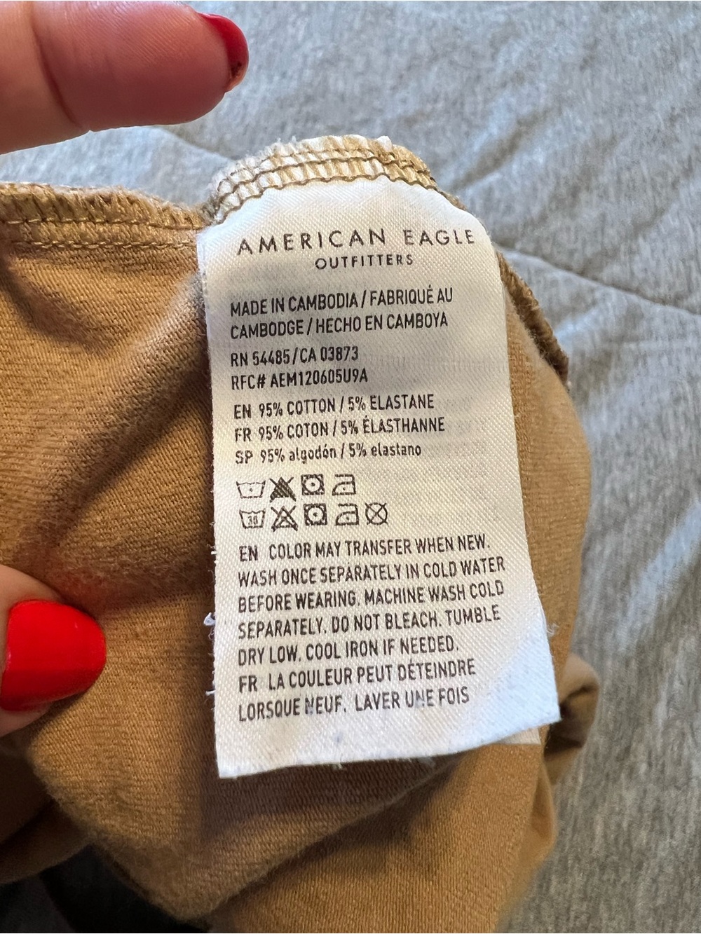 American Eagle Outfitters Cropped Tank in Camel Brown | Women’s XXL - Picture 4 of 4